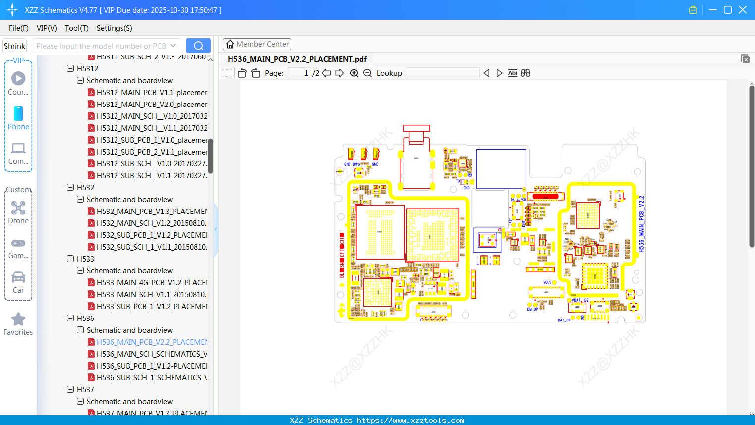 Infinix H536_MAIN_PCB_V2.2_PLACEMENT